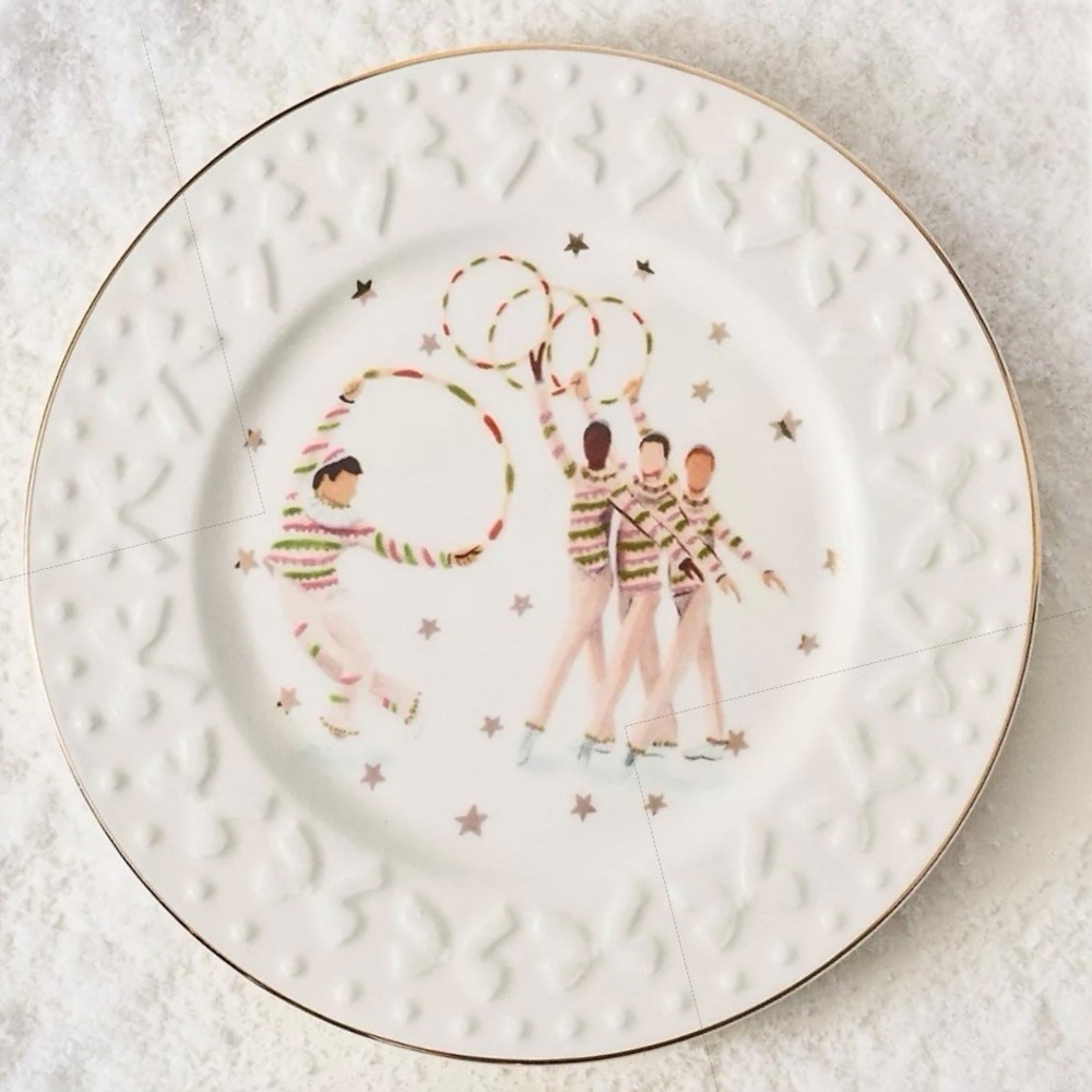 Anthropologie‎ New York City Ballet Nutcracker Candy Canes Dancer Plate New
